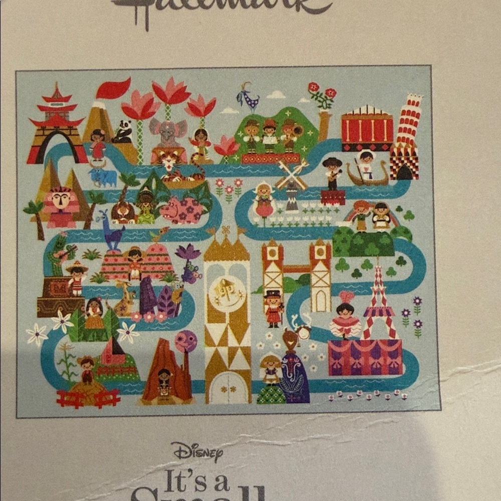 Hallmark- Disney, It’s a Small World Plush Blanket - Picture 3 of 6